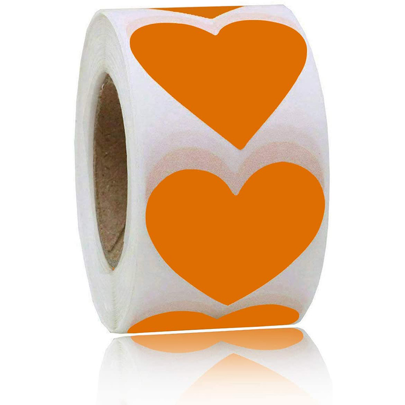 Valentine's Day Love purple roll pack 500 pieces / roll gift decoration seal self adhesive label sticker