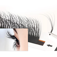 XIUSUZAKI Extensions de cils Camélia 3D 5D multi-couches, effet sauvage et volumineux, pour pose DIY, douces et faciles à éventail, extensions de cils Camélia souples
