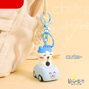 Llavero Japonés Adorable Estilo Anime, Figura 3D de Chiikawa, Coche de Juguete Usagi <span class=keywords><strong>Hachiware</strong></span>, Colgante para Mochila de Estudiante, Regalo de Dibujos Animados - Product Image 6
