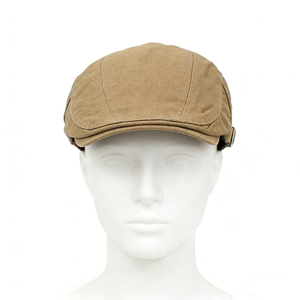 Boina Personalizada para Hombre, Ajustable, de Color Liso, Gorra Newsboy, Gorra Casual de Algodón - Product Image 1