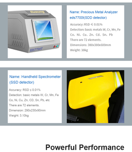 Hasung SDD للكشف عن الذهب مطياف الأشعة السينية الذهب اختبار اختبار نقاء الذهب - Product Image 5