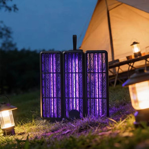 Lampe <span class=keywords><strong>anti</strong></span>-moustiques électrique 297 cm² avec grande moustiquaire pliable, à poser ou suspendre pour tuer les moustiques et les insectes volants - Product Image 1