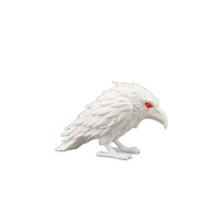 3D-printed PLA Red-eyed Raven Figurine China Halloween Decoration E-sports Desk Accessory Trendy Gothic Home Decor