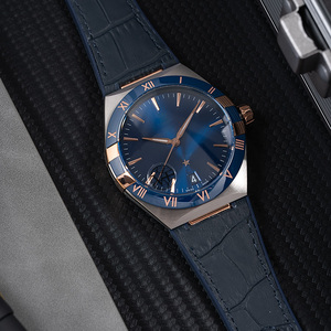 Reloj Mecánico Unisex de Lujo y Alta Calidad, Acero Inoxidable 904, Correa de Cuero, Cristal de Zafiro, Cronógrafo, Deportivo, para Buceo - Product Image 2