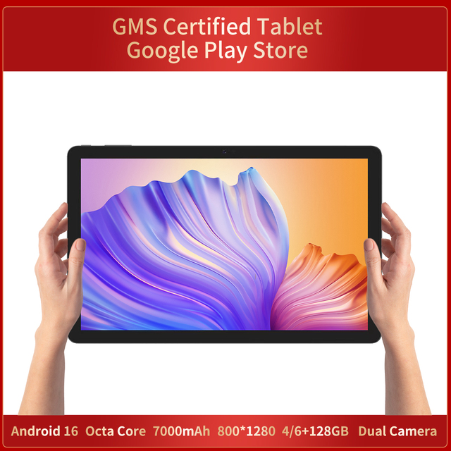 Brand New 10.1 Inch 4G Android Tablet Features a Large HD Capacitive Touchscreen Tablet with T606 CPU for Students and Work