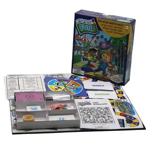 Plateau en plastique de haute qualité conçu sur mesure Funny Spinner Board Game Maker avec impression personnalisée