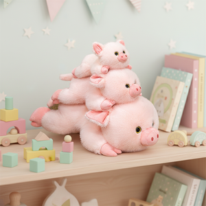 Otao <span class=keywords><strong>Oai</strong></span> Cartoon Palm for Pig Plush Toy Doll Polyester PP Cotton Companion Animal Gift Wholesale - Product Image 3
