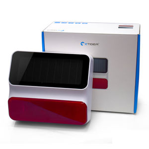 ETiger ES-S8A <b>Outdoor</b> Sun Charge Solar Panel Strobe Alarm Siren for S4 S3B S6 Alarm System - Product Image 1