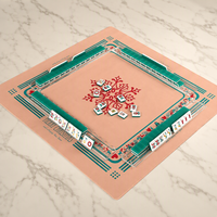 Coffret Cadeau de Noël de Luxe : Père Noël, Renne, Guirlande, Chaussette, Hibou, Tuiles de Mahjong Américaines en Acrylique Gravées – Idéal pour les Fêtes et les Voyages