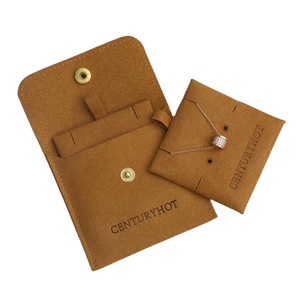 Sac à bijoux en velours avec insert en microfibre et pochette de collier rembourrée à bouton-pression pour un rangement et une organisation pratiques - Product Image 1