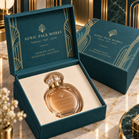 Boîte à couvercle en papier sur mesure, style livre, étui cadeau pour parfum, emballage écologique, fabrication sur mesure