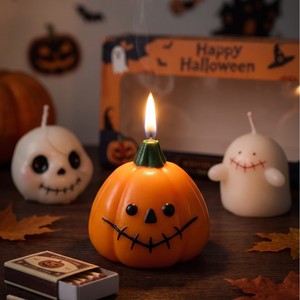 Happy Halloween Handmade Scented <b>Candles</b> <b>Set</b> Skull Pumpkin Ghost Art <b>Candle</b> Decorative <b>Gift</b> for Party Decoration 20-40 Hours - Product Image 3