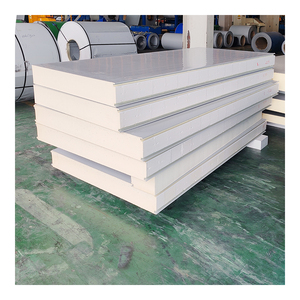Tấm ốp tường tấm cách nhiệt <span class=keywords><strong>SIP</strong></span> Bảng điều chỉnh phòng lạnh đá len/PU /EPS Tấm bánh sandwich tấm lợp - Product Image 1