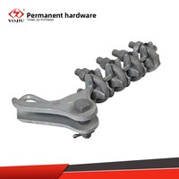 Pince de tension NLD-1-2-3-4 à boulon en fonte malléable galvanisée à chaud, accessoire de ligne pour câble de tirage, fixation permanente pour câble de soutien