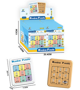 Juego de Rompecabezas Magnético Deslizante Inteligente de Matemáticas 3x3 4x4 5x5, Juguetes de Rompecabezas Klotski - Product Image 3