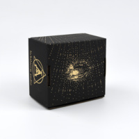 Boîte d'emballage noire de cadeau de vêtement de vêtement de papier de carton