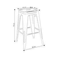 Moderne en bois en métal de siège tabouret chaise empilable industriel de couleur tabourets de bar meubles en vente