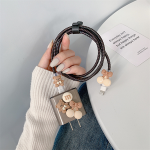 2023 nueva cubierta protectora de <span class=keywords><strong>cabeza</strong></span> de <span class=keywords><strong>carga</strong></span> de oso de dibujos animados For18/20W <span class=keywords><strong>cabeza</strong></span> de <span class=keywords><strong>carga</strong></span> rápida de manzana - Product Image 6