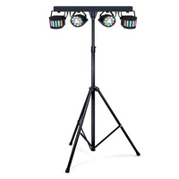 Kit d'éclairage DJ portable 60W pour voiture, système de bar disco, effets LED RGBW, lumières Derby pour événements de mariage