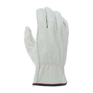 Premium Custom Logo Half Finger Non-Slip Breathable Safety Leather <b>Work</b> <b>Gloves</b> Low Price Unisex Outdoor Tasks - Product Image 4