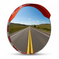Réflecteur de sécurité routière en acier inoxydable mental miroir de coin de route convexe en plastique avertissement de trafic de prix de taille différente