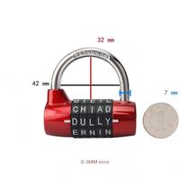 Candado de Combinación de Alta Resistencia en Forma de U con 5 Dígitos y 5 Letras del Alfabeto, con Código y Contraseña, para Gimnasio, Armario y Casillero
