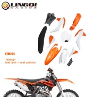 LING QI moto Dirt Bike hors route carénage complet avec siège et réservoir de carburant pour KT 250 KT250