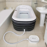 Baignoire à bulles chauffante avec contrôle à 6 vitesses et fonction de massage