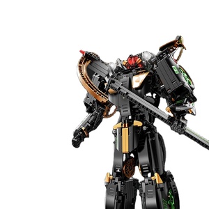 911pcssimulation Black Gold Frog King 3 en <span class=keywords><strong>1</strong></span> <span class=keywords><strong>bloque</strong></span> de construcción a escala <span class=keywords><strong>1</strong></span>:10 <span class=keywords><strong>1</strong></span> guerrero mecánico 2 bloques Coche - Product Image 3