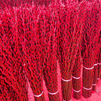 Hochwertige 2026 Natürliche Trockenblumen Silberweide Frühlingsfest Konservierte Blumenpflanzen Heim Neujahrs-Deko Salix Argyracea