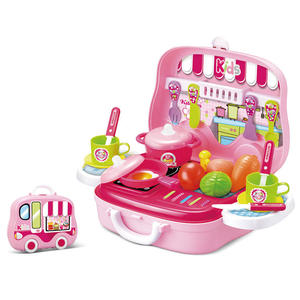 Ensemble de jouets de cuisine pour filles, 24 pièces, pour jouer à faire semblant de cuisiner avec des casseroles, des poêles, des ustensiles et des accessoires alimentaires en plastique, à partir de 3 ans - Product Image 1