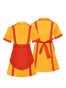 Hit 2 Broke Girls Fast Food Overoles Disfraces de Halloween Cosplay Uniformes 2 - Product Image 3