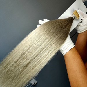 ผมต่อแบบเทป ยี่ห้อ Luxury European Remy แท้ 100% เกรดเวอร์จิ้น  แบบ Double Drawn เนื้อผมนุ่มสลวย ตรงธรรมชาติ  แบบลอนตรง - Product Image 2