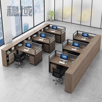 Poste de travail de bureau simple et moderne, rectangulaire, écologique, modulaire, avec cloison, pour employés, bureau informatique