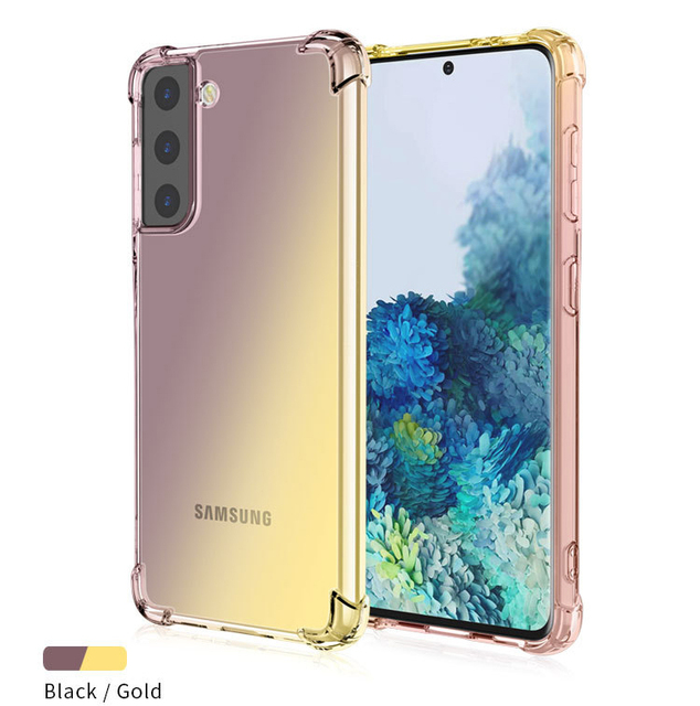 In Stocked Gradient Soft TPU Shockproof Silicone Phone Case Cover for Samsung Galaxy S22 Ultra A71 A52 A51 A41 A22 A13 A32 A12