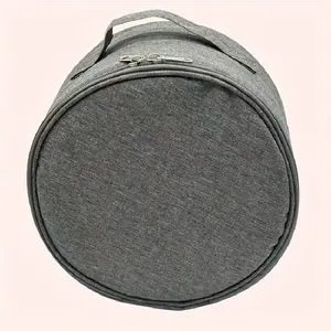 Moda multifuncional plegable portátil redondo a prueba de golpes ventilador bolsa de mano con cierre de cremallera patrón de dibujos animados bolsa de almacenamiento - Product Image 6