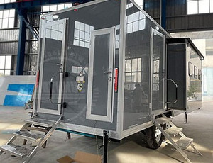 Atractivo <span class=keywords><strong>Vestidor</strong></span> Expandible Catering y Reciclaje Remolques en Venta Remolque Potable Inodoro Vip Lujo - Product Image 3