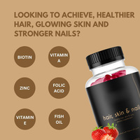 Gummies à haute teneur en biotine pour cheveux, peau et ongles avec collagène et vitamine D3 pour la gestion de l'énergie, soutien à la beauté et à la santé pour adultes