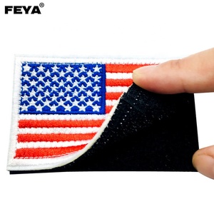 Nakış dokuma rozetleri yama toptan bayrak cırt cırt raptiye - Product Image 1