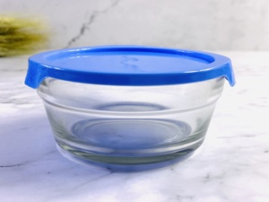 Juego de 5 Tazones de Vidrio Borosilicato Resistentes al Calor para Microondas, Tazones Transparentes para Ensaladas y Hielo, Tamaño Industrial, con Tapa de PP - Product Image 5