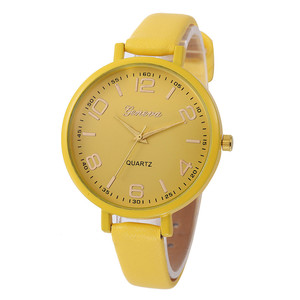 Reloj <span class=keywords><strong>de</strong></span> Pulsera <span class=keywords><strong>de</strong></span> Cuarzo <span class=keywords><strong>para</strong></span> Mujer, Diseño <span class=keywords><strong>de</strong></span> Correa <span class=keywords><strong>de</strong></span> Cuero, Esfera <span class=keywords><strong>de</strong></span> Cristal, Manecillas Grandes, Estilo Simple y Elegante, Venta al Por Mayor - Product Image 4
