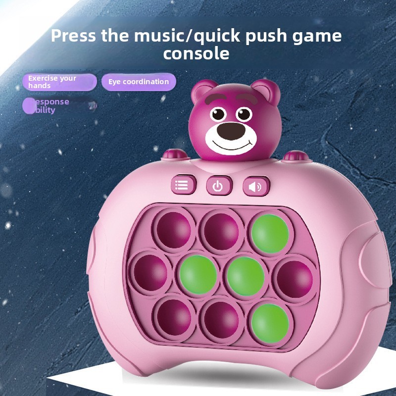 strawberry bear quick push game machine-upgrade 999 level
