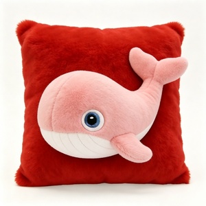 Custom Lobster Plush <b>Throw</b> Pillow 3D Decorative Cushion PP Cotton Filled Unisex for 0-24 Months Halloween Animal Shaped - Product Image 2