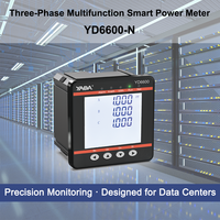 Analyseur YD6600-N de haute qualité YADA Système de surveillance de l'alimentation du centre de données LCD Gestion de l'énergie pour trois phases