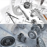 Service de dessin technique sur mesure OEM/ODM pour usinage CNC d'engrenages, réducteurs et arbres en acier inoxydable non standard, selon plans 2D/3D et CAO