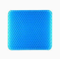 Coussin de siège en gel pur pour longues périodes assises, confort respirant, soulagement de la douleur, lavable, portable, pour chaise de bureau, voiture, fauteuil roulant