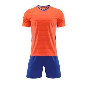 Individuelle 23/24 Herren Kinder einfarbige Fußballbekleidung Uniform Fußballtrikot Jersey Fußballbekleidung atmungsaktiv retro klassische Fußballtrikot