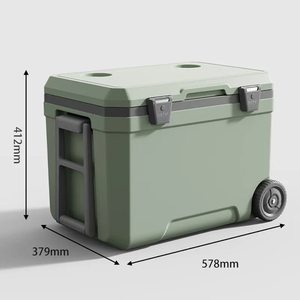 Nevera Portátil con Ruedas de 45L Impermeable para Camping al Aire Libre Incubadora Refrigerador para Conservación de Frescura Material PP Almacenamiento de Alimentos <span class=keywords><strong>HSI</strong></span> - Product Image 1