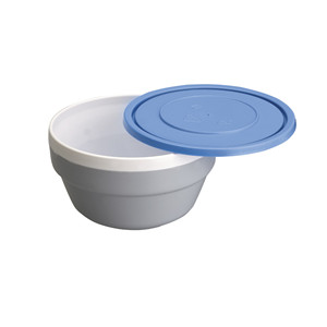 Ciotola in Policarbonato a Doppia Parete con Coperchio, Contenitore per Alimenti da 12 Oz - Product Image 1