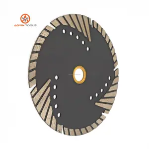 9-Inch Wholesale Hot Press Segment Bevel Turbo Diamond Saw Blades for Cutting Grinding Granite Concrete OEM Gold Medal Supplier